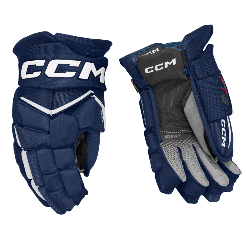 CCM JETSPEED FT8 Hockey Gloves Junior - 10 / NVWH - Ice Hockey Gloves