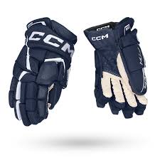 CCM Jetspeed FTW Hockey Gloves - Senior Women / 12’’ / Navy - Women’s Ice Hockey Gloves