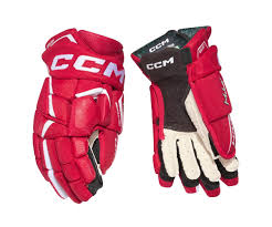 CCM Jetspeed FTW Hockey Gloves - Senior Women / 12’’ / Red - Women’s Ice Hockey Gloves