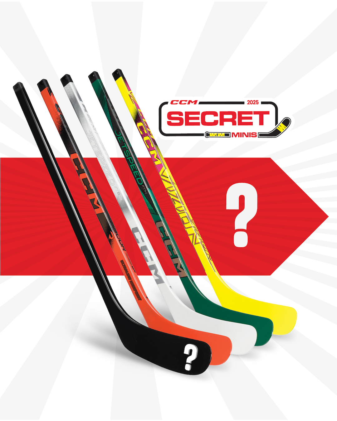 CCM Secret Mini Sticks 2025 Edition - Left - Mini Hockey