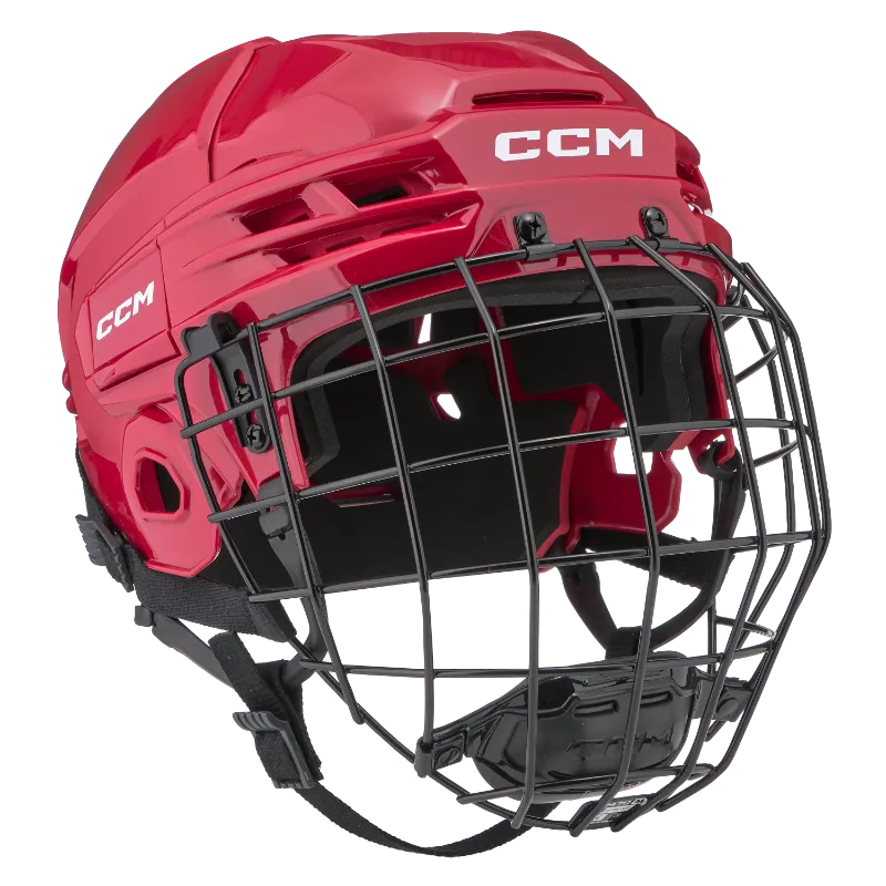 CCM Tacks 70 Hockey Helmet Combo - Youth / Red - Hockey Protection > Head and Face