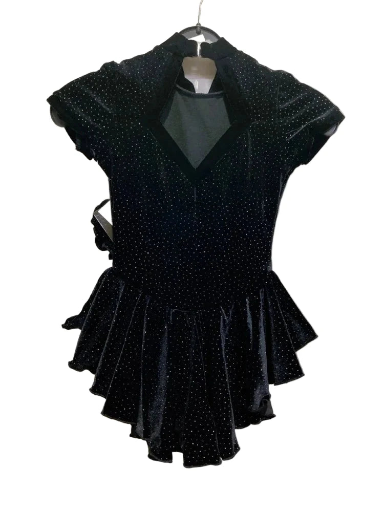 Chloe Noel DSV73 Ice Skating Dress in Black - Child Small - Child Small - Clothing > Figure Skating Dresses