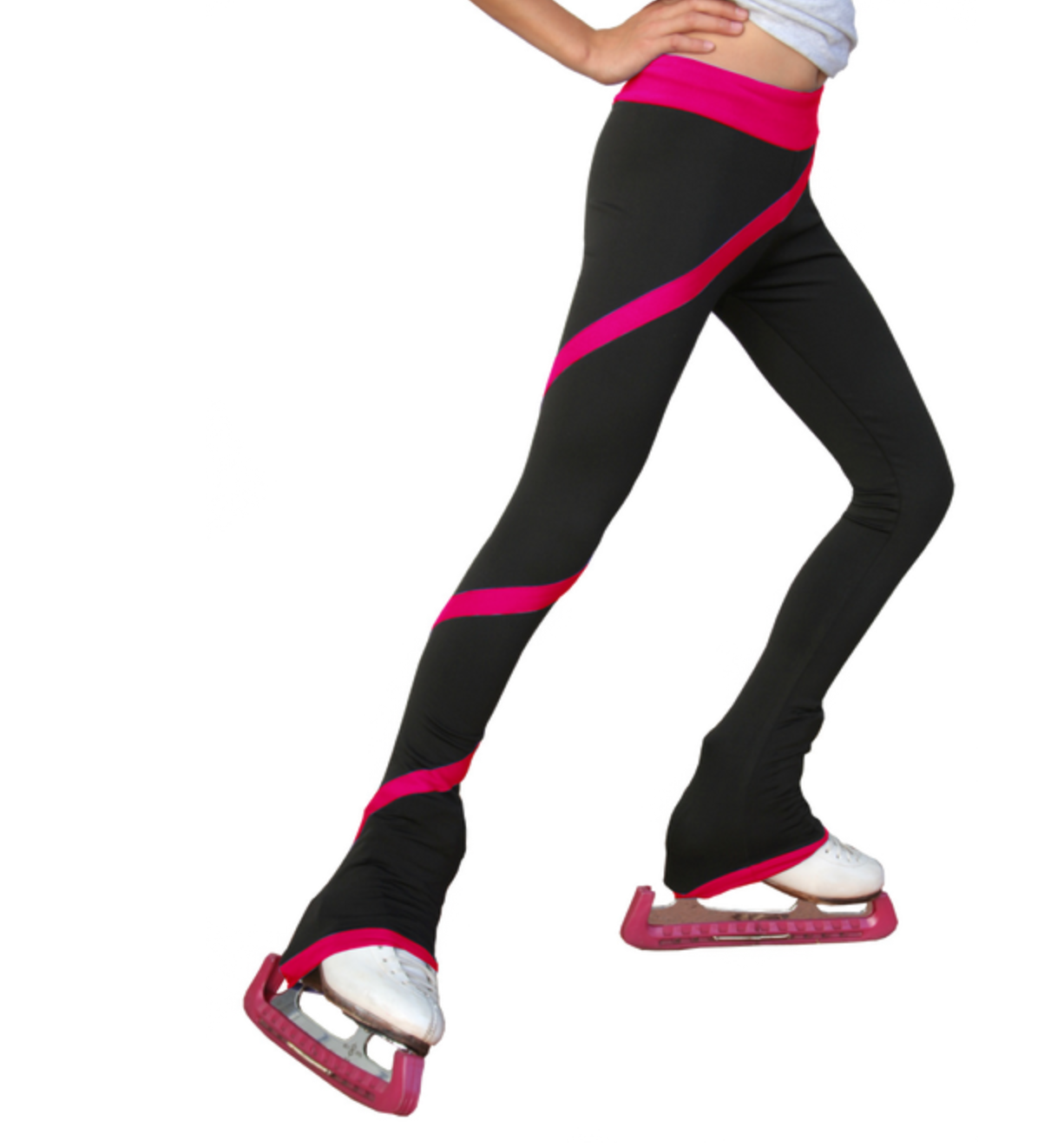 Chloe Noel P636F Fleece Figure Skating Pants - Fuchsia / Child XS - Figure Skating Leggings