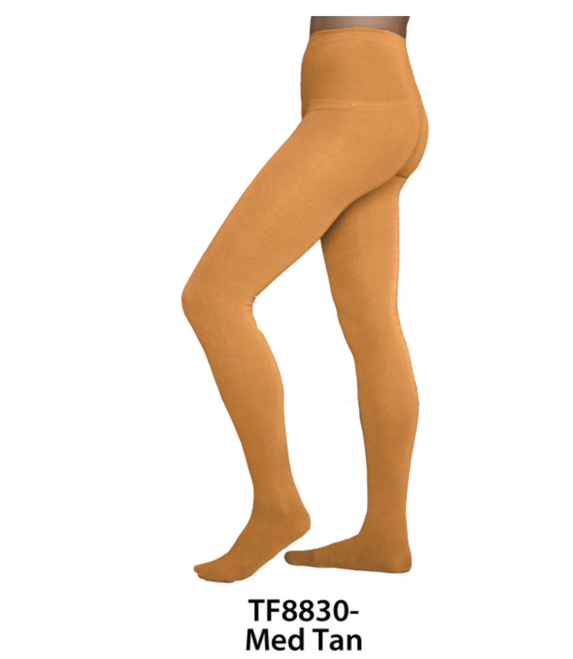 Chloe Noel TF8830 Footed Tights - Medium Tan / Matte / Child Small (6-8) - Accessories > Skating Tights