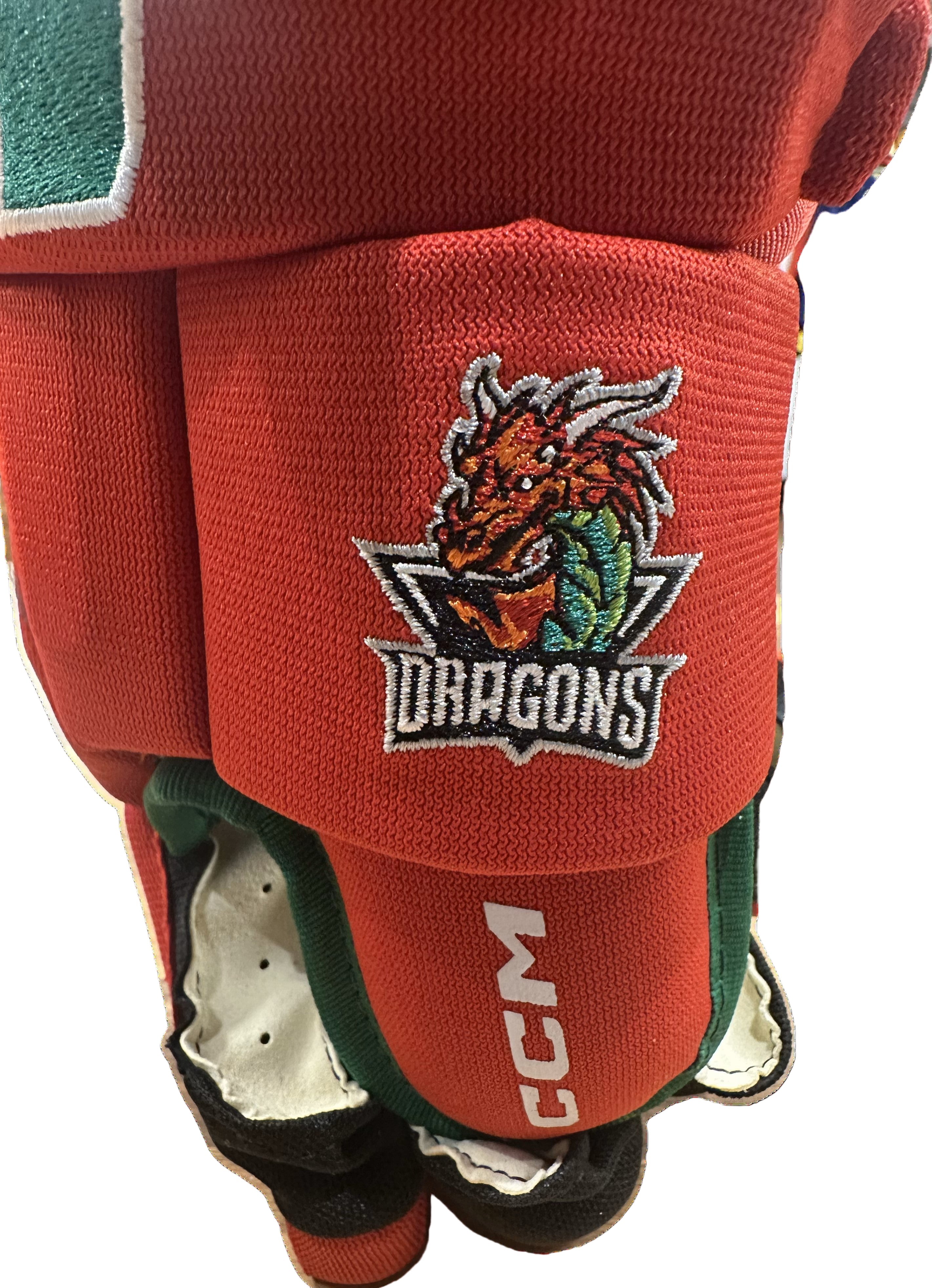 Custom Dragons CCM Ice Hockey Gloves - Junior / 10’’ - Hockey Protection > Gloves