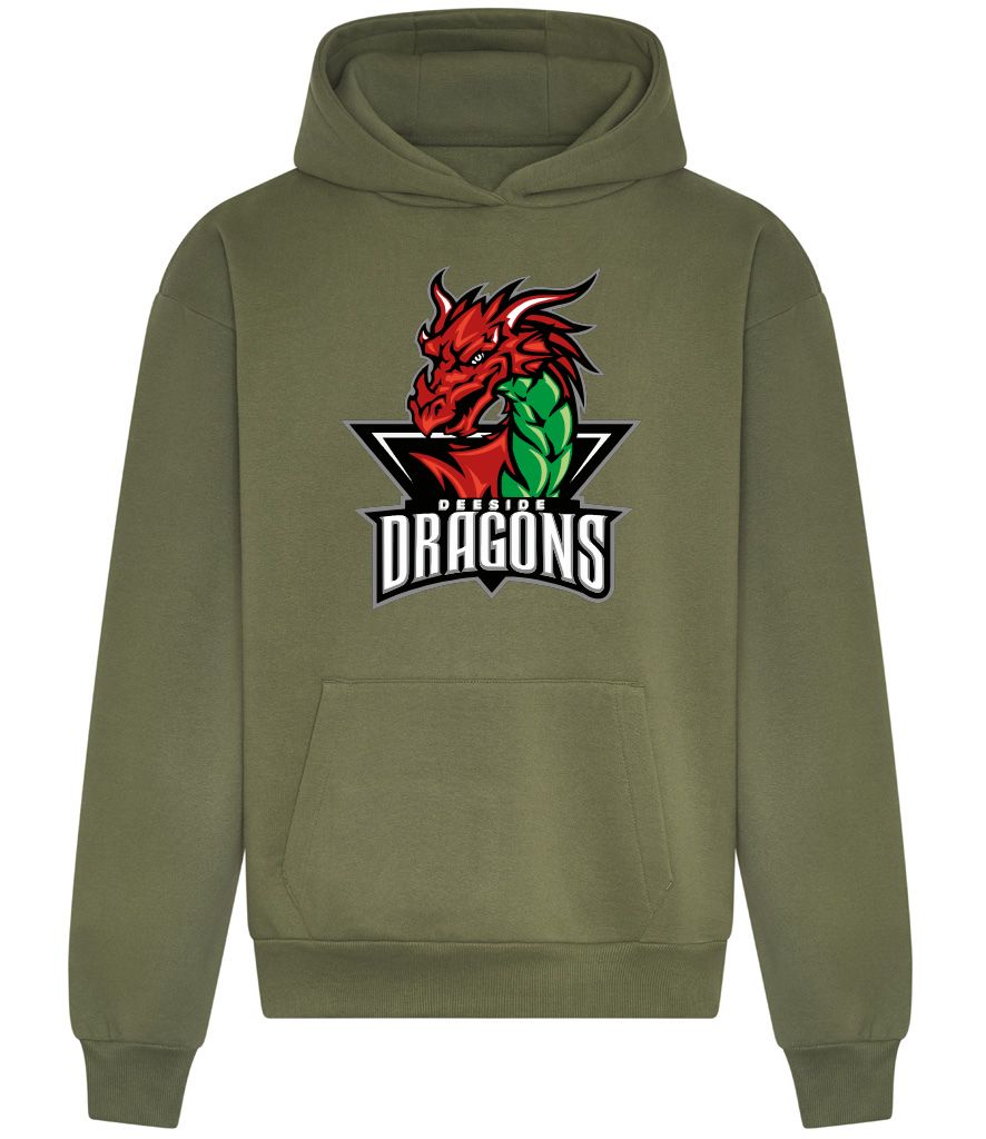 Deeside Dragons Heavyweight Oversized Hoodie - Official Merchandise