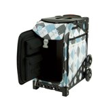 Zuca Rolling Skate Bag Argyle Blue - Insert Only