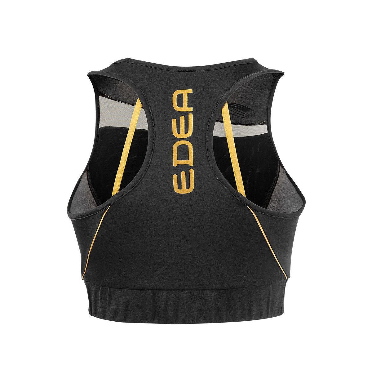 Edea Dream Gold Cropped Top Women Black XXS-L - XXS - Clothing > Figure Skating Tops