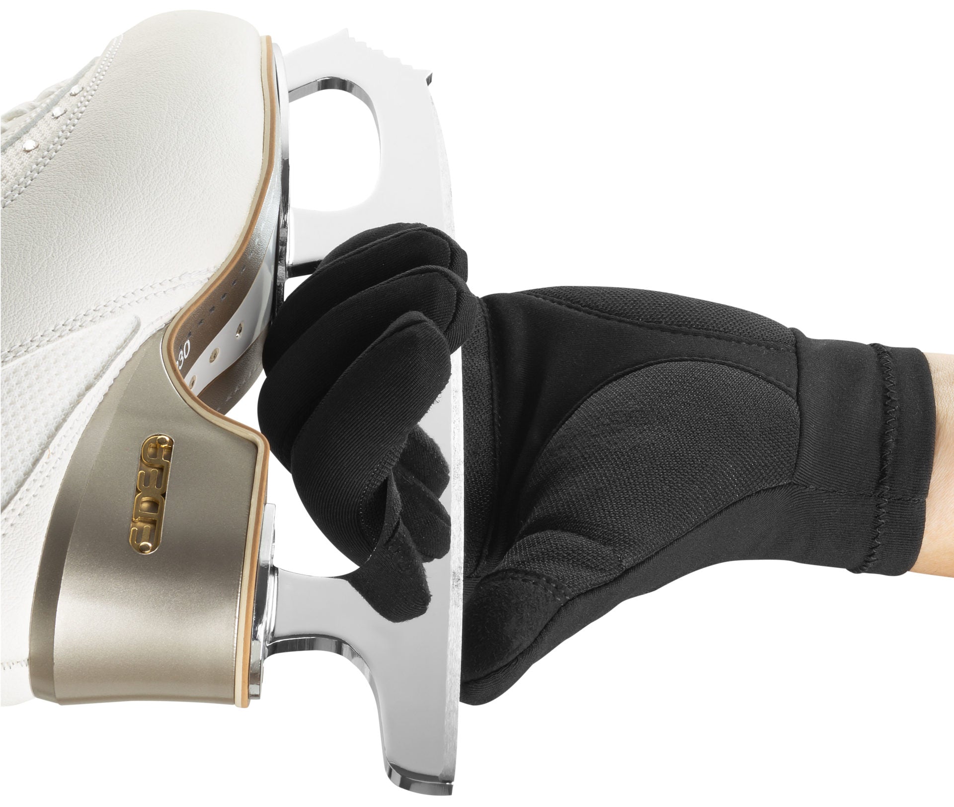 Edea E-Gloves Anti Cut Skating Gloves in Black - Accessories > Figure Skating Protection