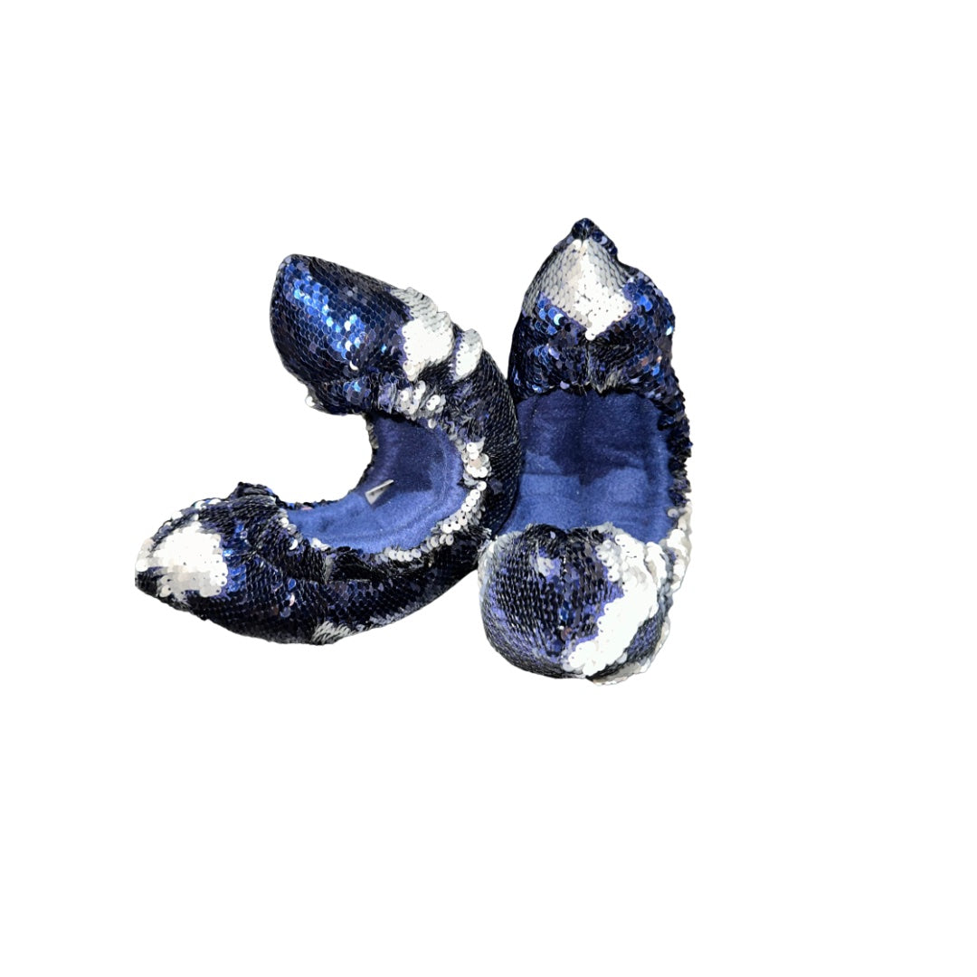 Fuzzy Soakers Flipz Sequin Blade Covers - Navy/Silver - Accessories > Skate Guards and Soakies