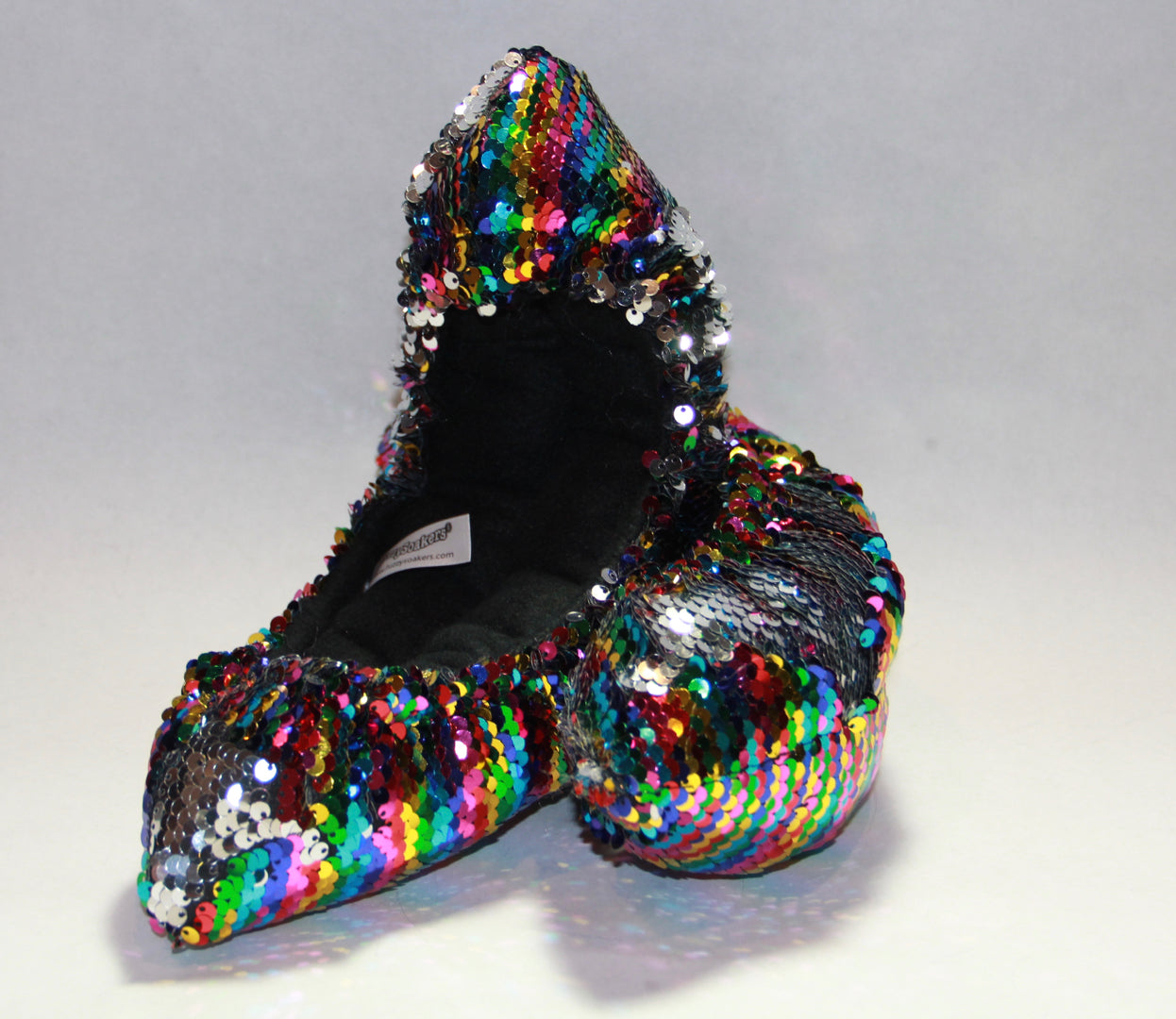 Fuzzy Soakers Flipz Sequin Blade Covers - Rainbow/Silver - Accessories > Skate Guards and Soakies
