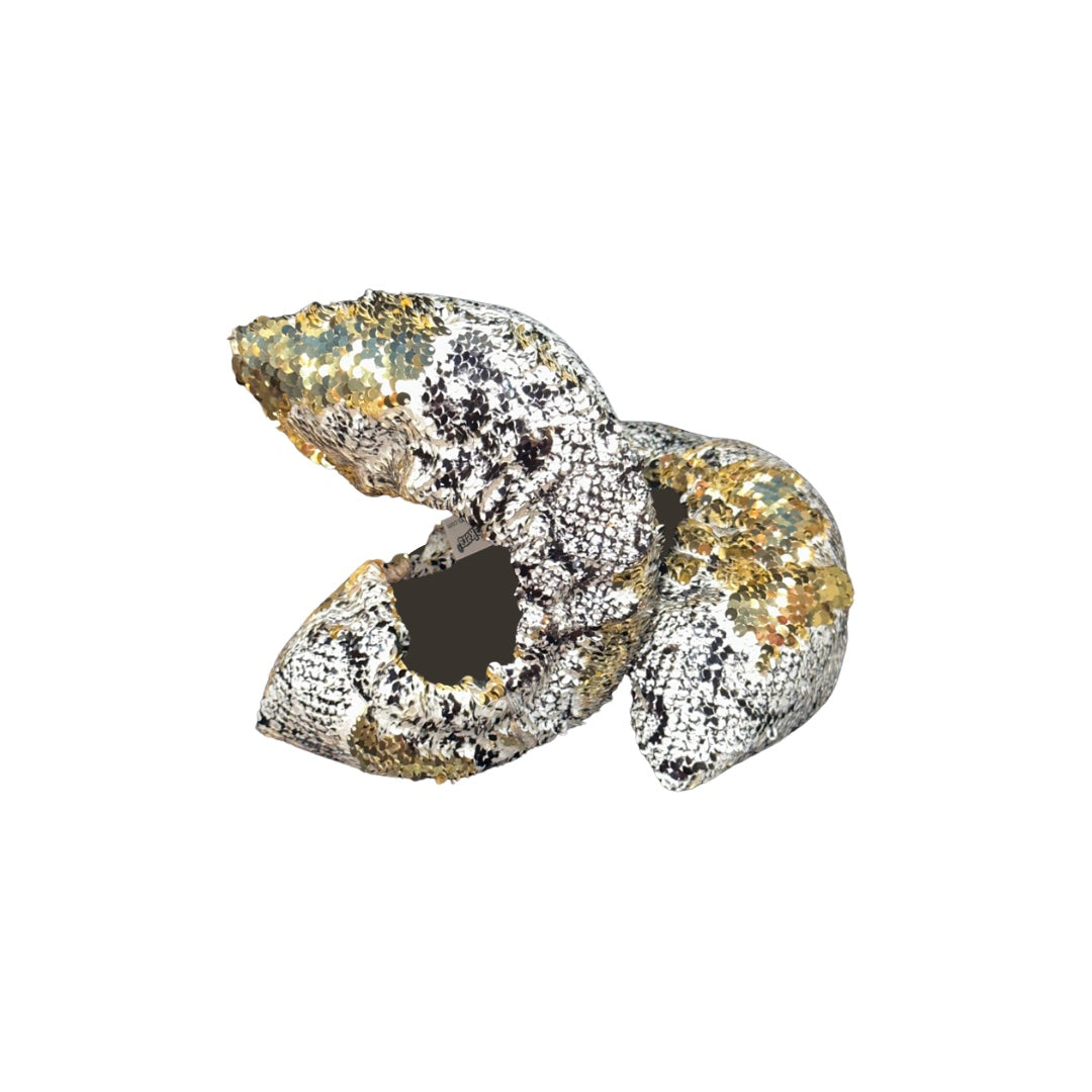 Fuzzy Soakers Flipz Sequin Blade Covers - Snake skin/ Gold - Accessories > Skate Guards and Soakies