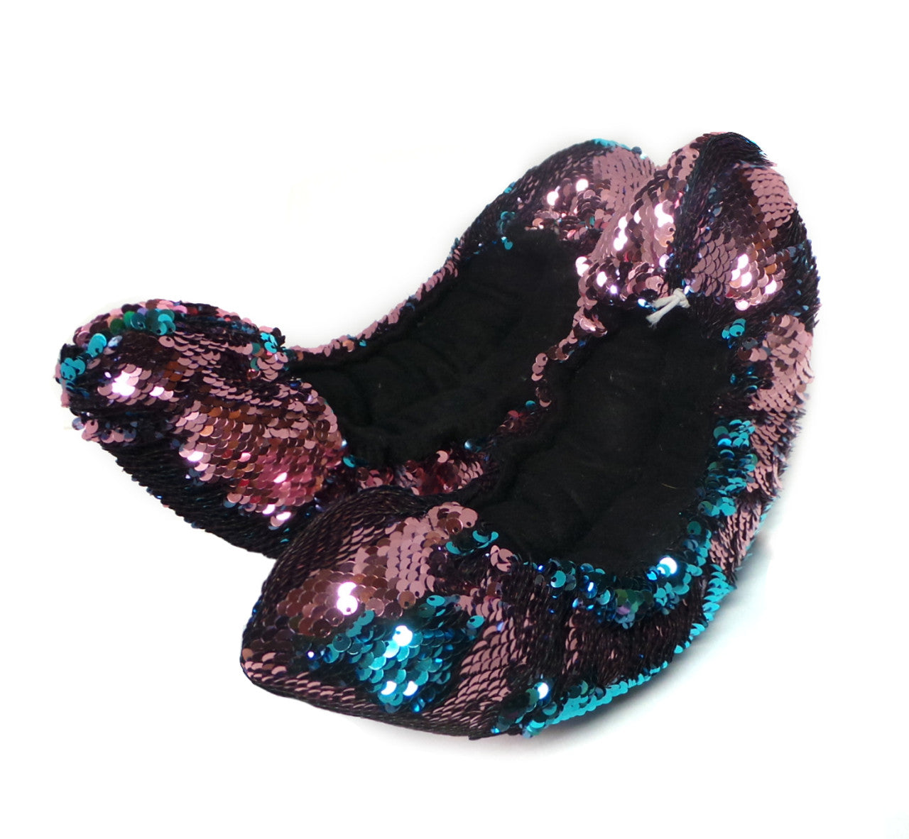 Fuzzy Soakers Flipz Sequin Blade Covers - Teal/Salmon - Accessories > Skate Guards and Soakies