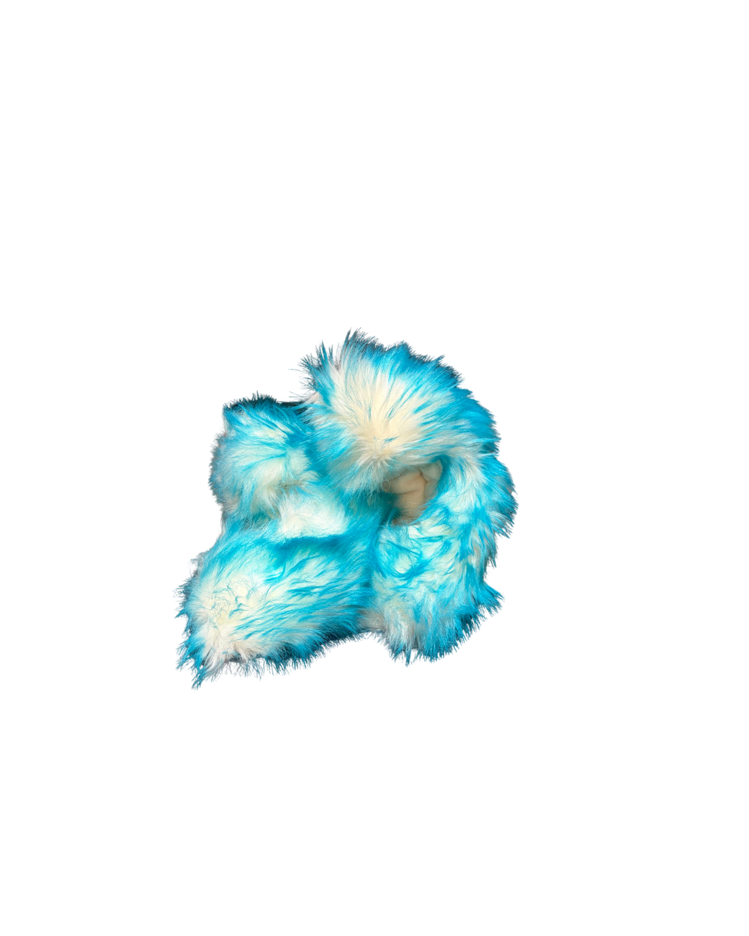 Fuzzy Soakers Fur Skate Blade Covers - Shaggy Turquoise Dip - Accessories > Skate Guards and Soakies