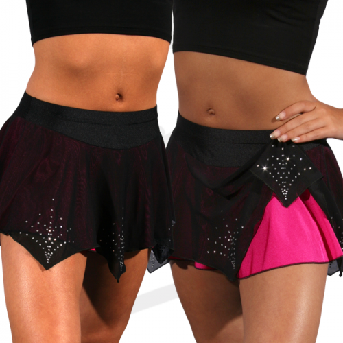 Gees Handkerchief Skirt - Pink 22’’ - 26’’ - Figure Skating