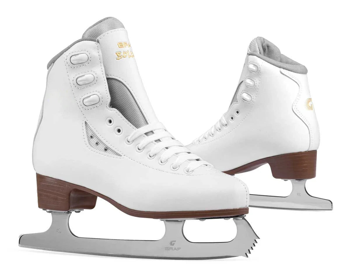 Graf Bolero Ice Skates in White 6uk - 8uk - Figure Skating