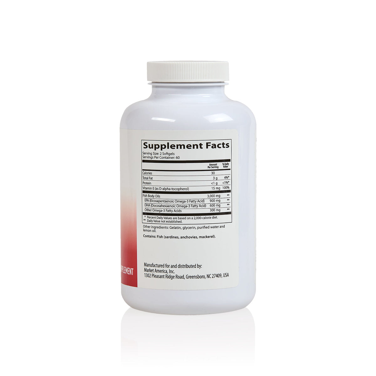 Heart Health™ Essential Omega III Fish Oil with Vitamin E - Water Bottles & Nutrition