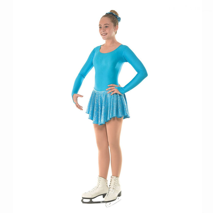 Holographic Splash Ice Skating Dress by Tappers & Pointers - Size - 4-6 yrs / Kingfisher - Clothing > Figure Skating