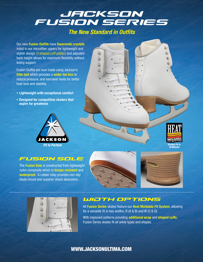 Jackson Debut Fusion Firm FS2450 Size 6uk - 8.5uk Boot Only - Figure Skating