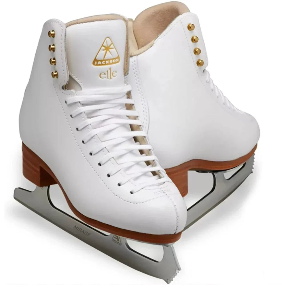 Jackson Elle Classic Leather Figure Skates in White