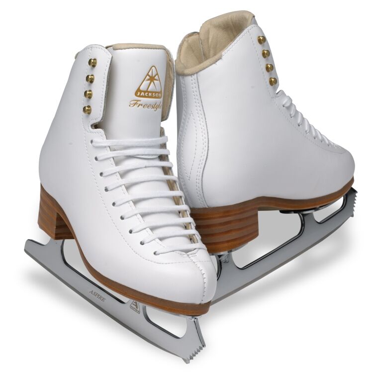 Jackson Freestyle Retro Leather Ice Skates - Junior / UK 2 - Figure Skating