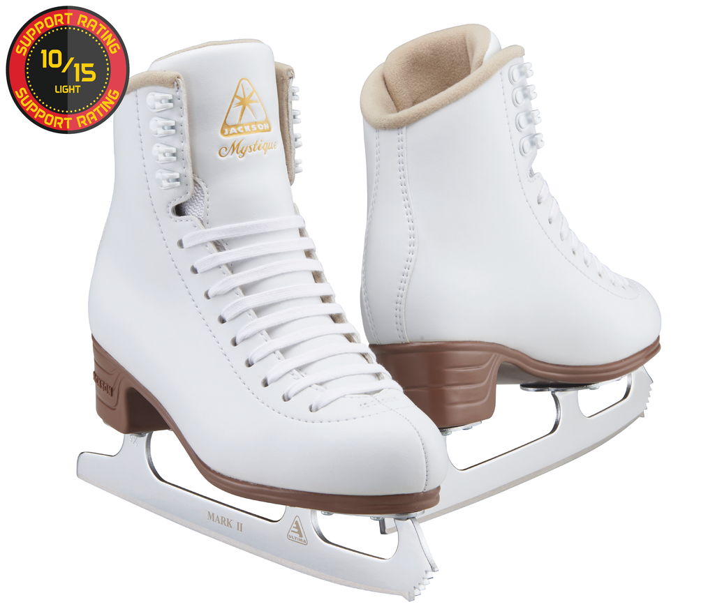 Jackson Mystique Ice Skates in White. JS1491. Junior Sizes 6.5uk - 5.5uk - UK 6.5 (junior) - Figure Skating