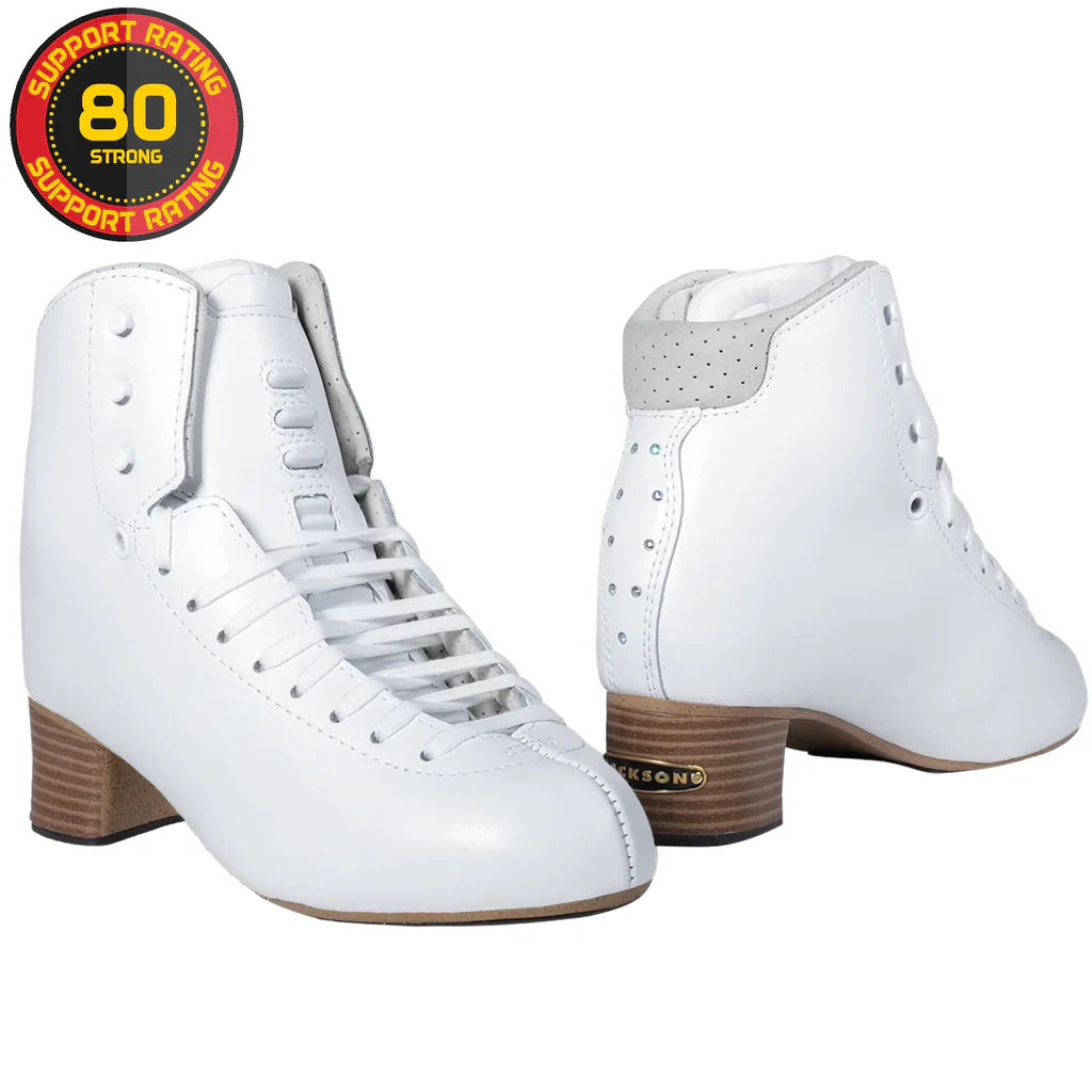 Jackson Supreme Low Cut DJ5430 Boot Only in White - Sizes 1uk - 5.5uk - Figure Skating