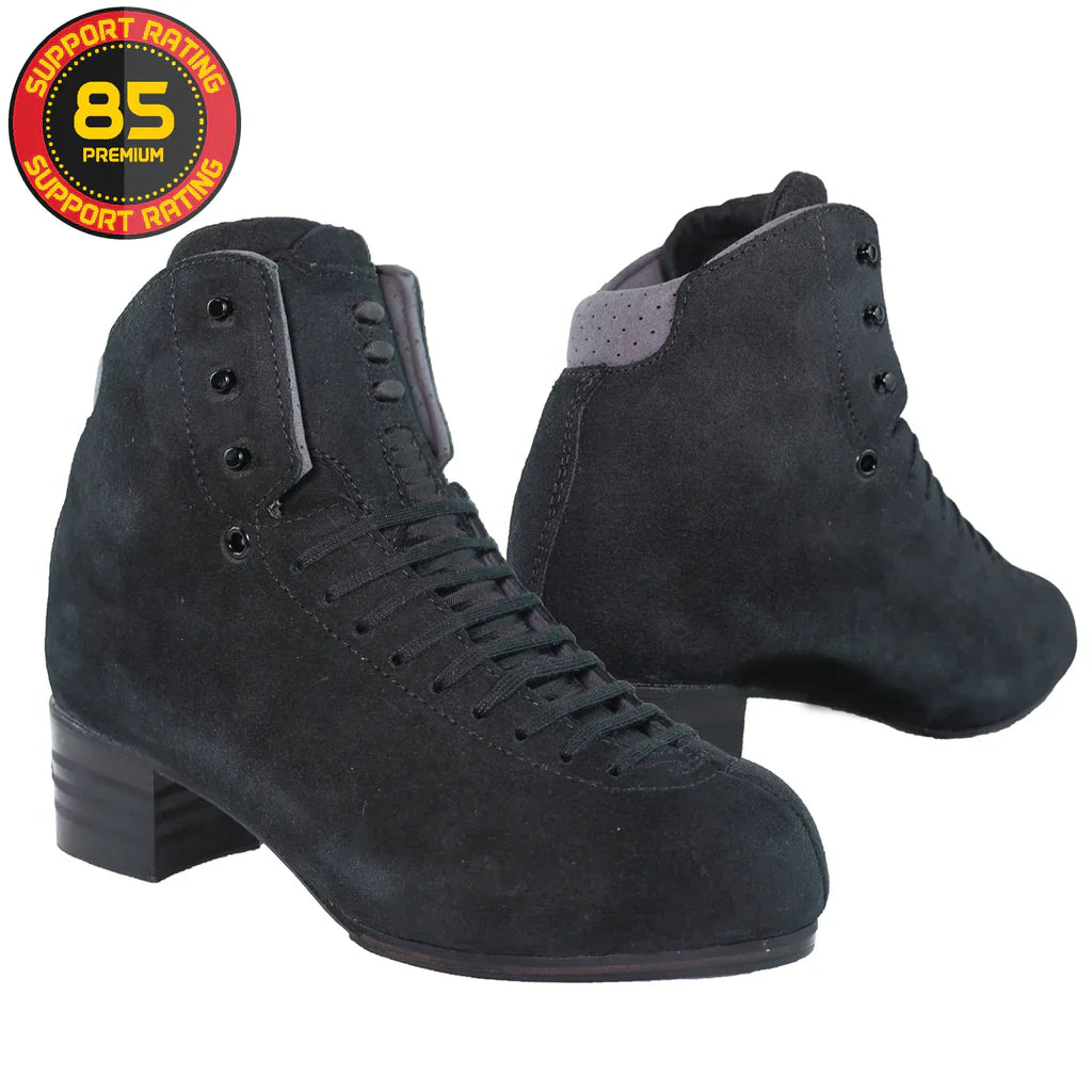 Jackson Supreme Low Cut LCF DJ5462 in Black Suede. Size 4uk - 5.5uk Boot Only - Figure Skating