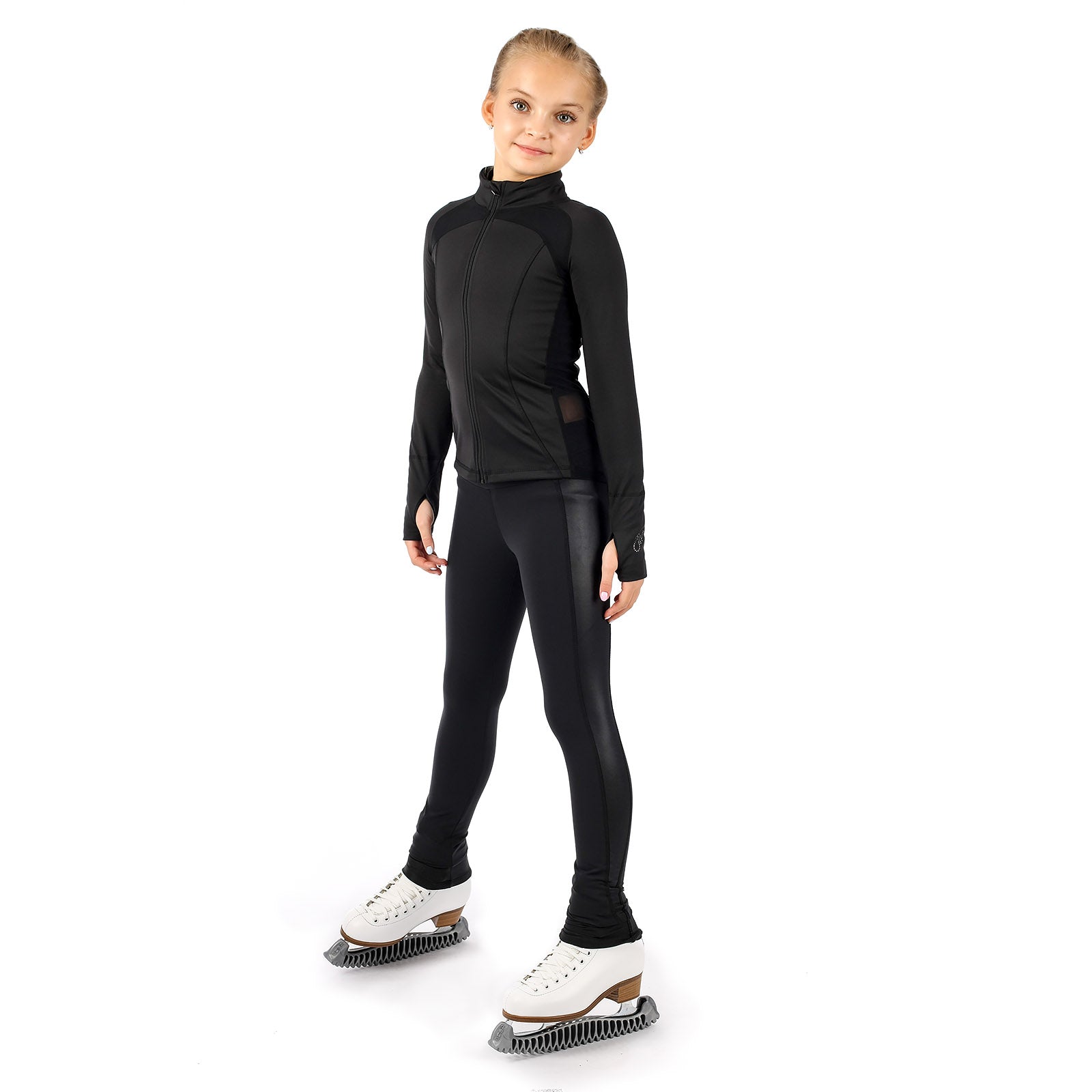 Jiv Sport Active Skating Jacket in Black - 140cm (Child) - Clothing > Figure Skating Jackets