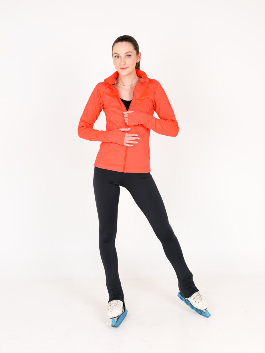 Jiv Sport Classic Jacket in Coral - Clothing > Figure Skating Jackets