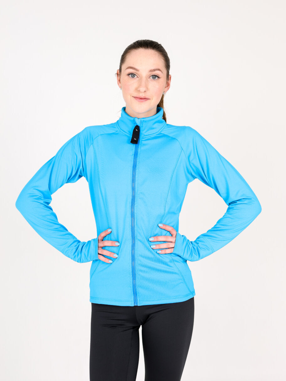 Jiv Sport Classic Jacket in Turquoise - Clothing > Figure Skating Jackets