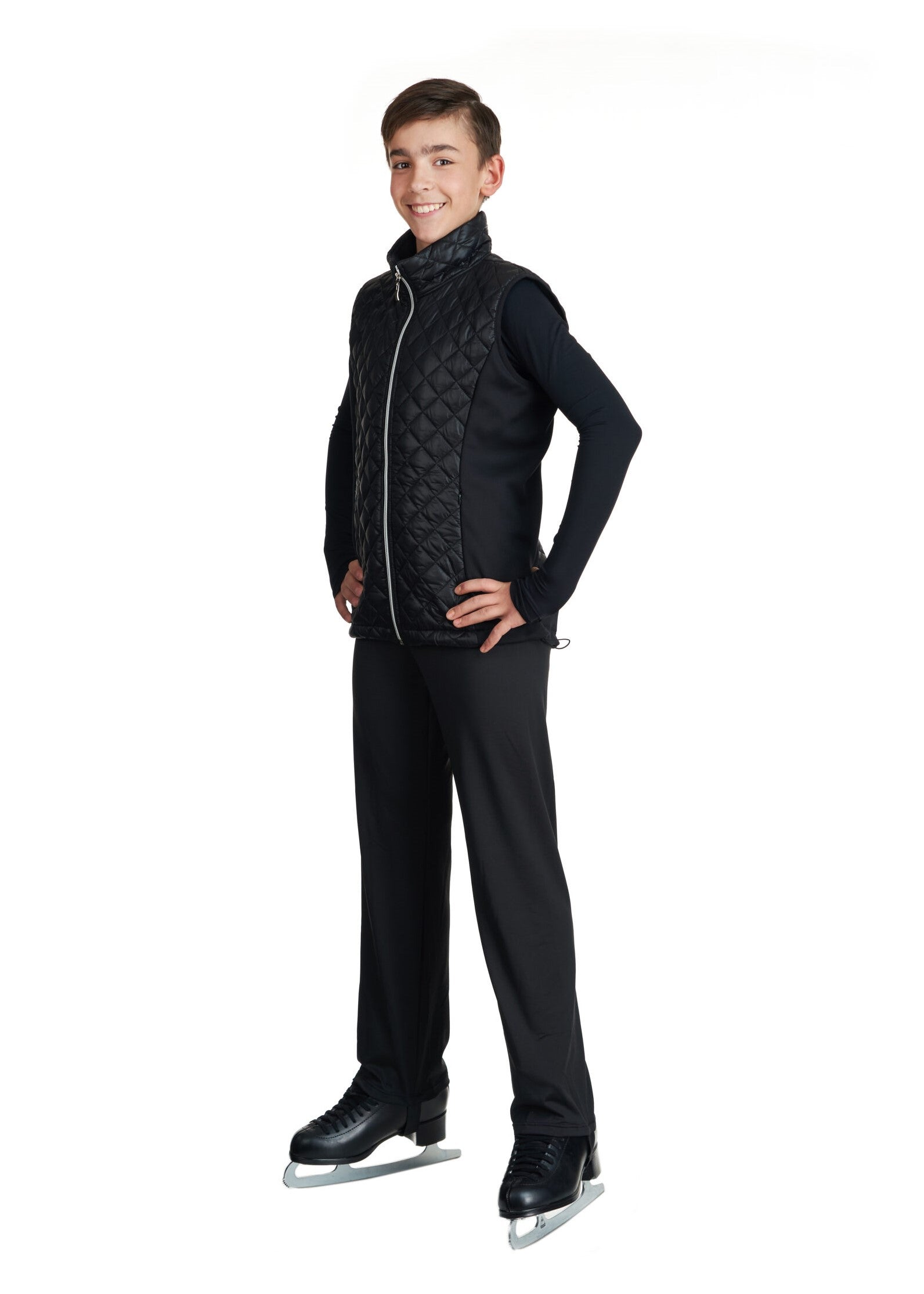 Jiv Sport Mens Jofa Gilet in Black - Clothing > Figure Skating Jackets