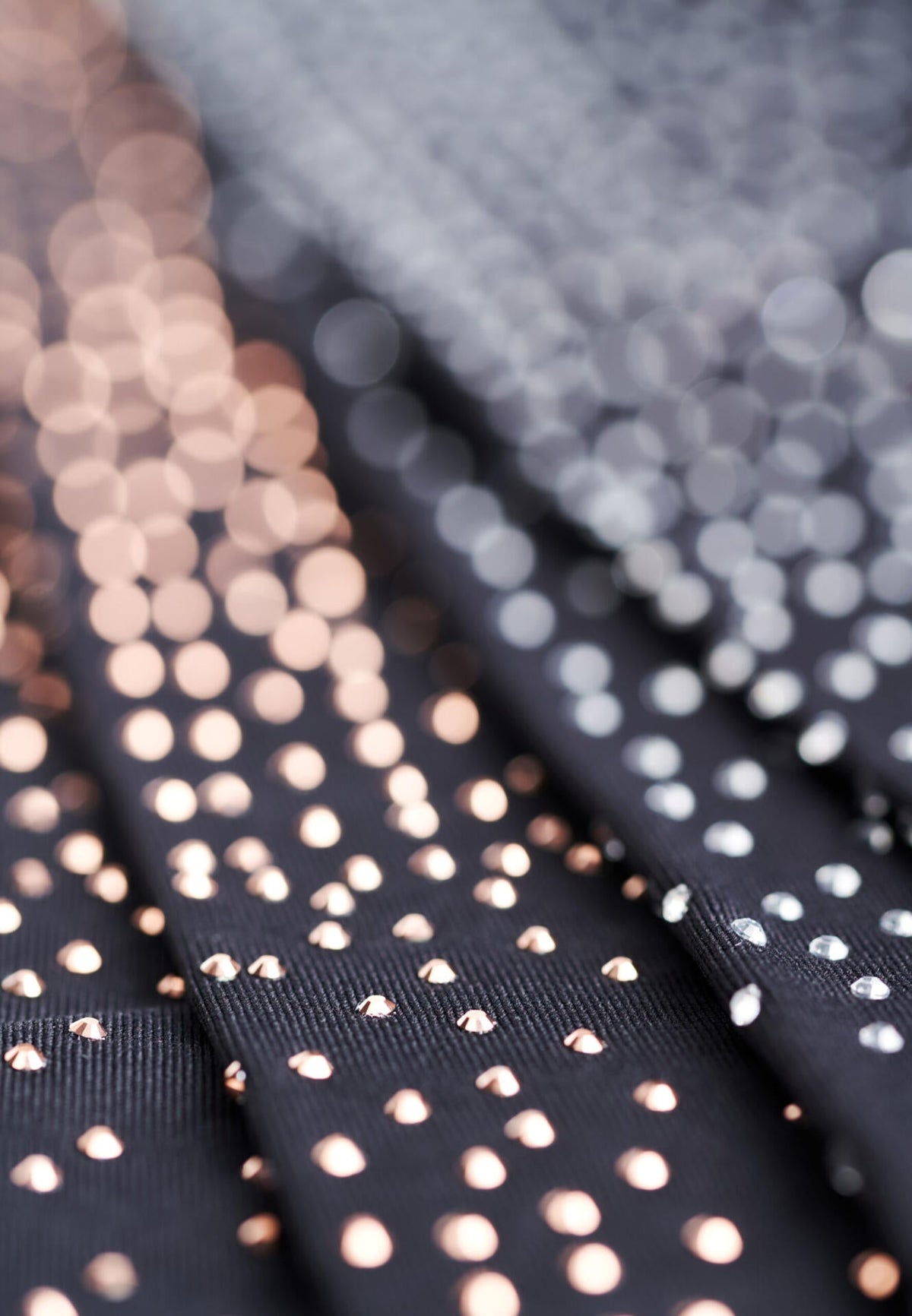 Jiv Sport Milkyway Leggings - Black with Rose Gold Crystals / 130cm (Child) - Clothing > Figure Skating Leggings