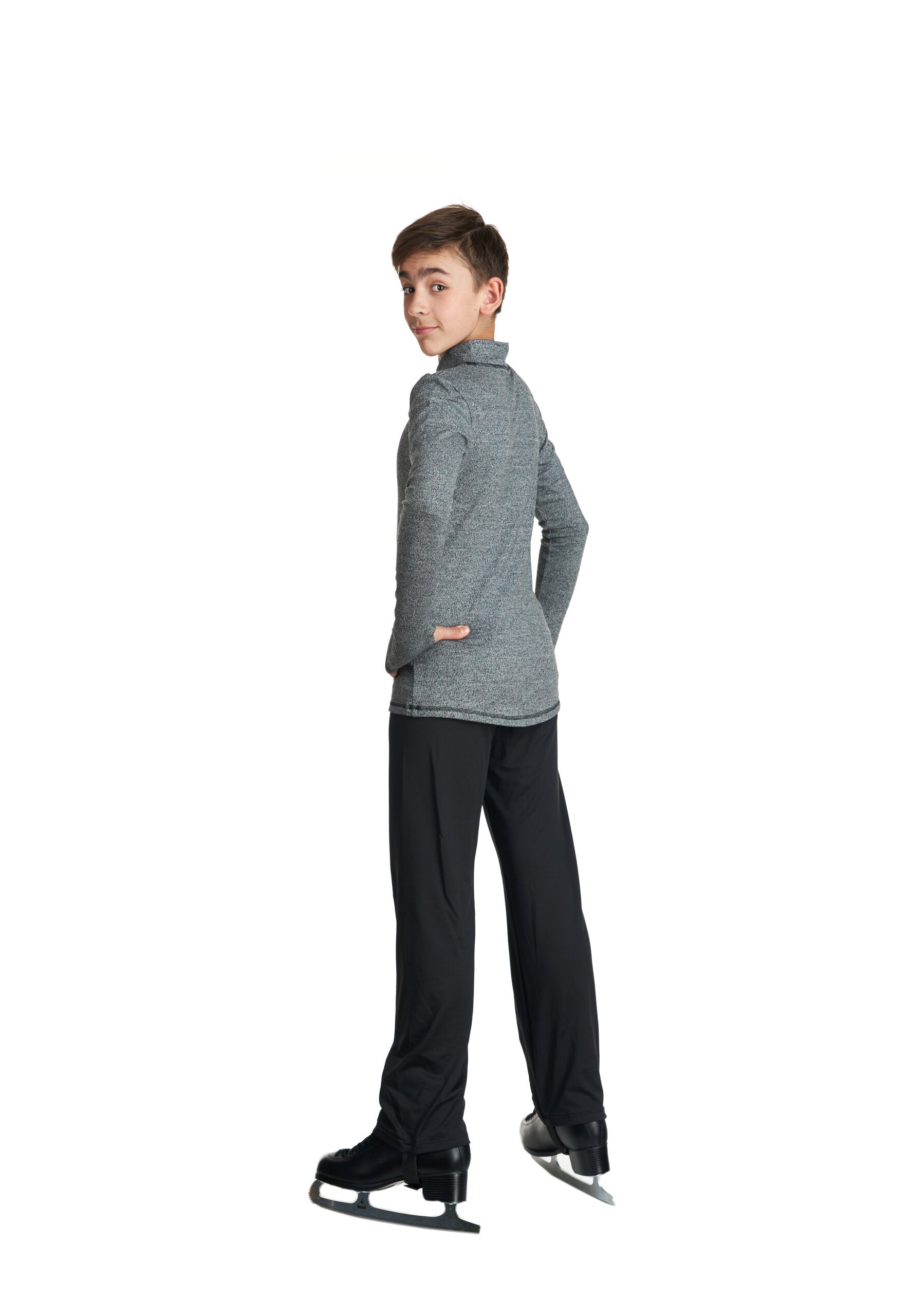 Jiv Sport SH1 Unisex Grey Long Sleeved Top - Clothing > Figure Skating Tops