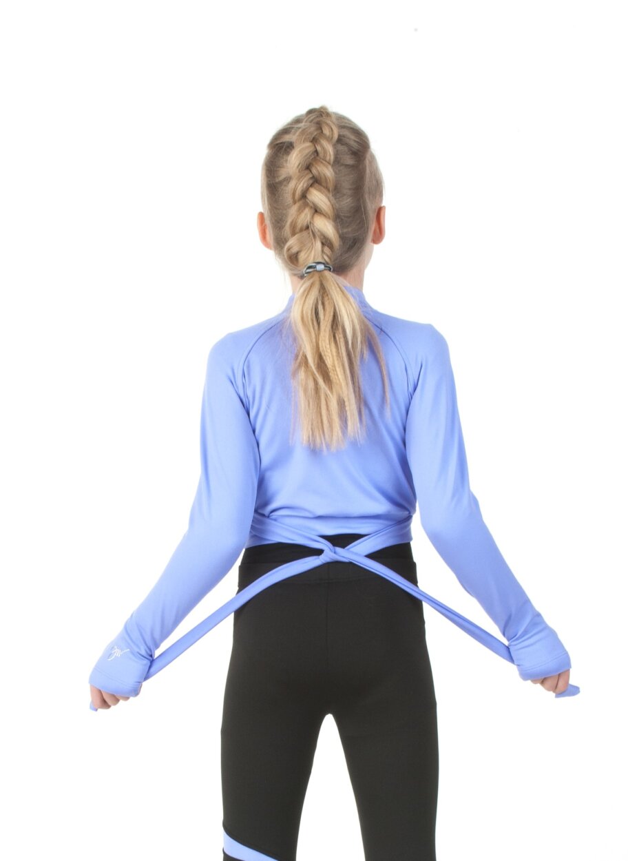 Jiv Sport Violin Ice Skating Wrap Jacket in Lilac - Clothing > Figure Skating Jackets