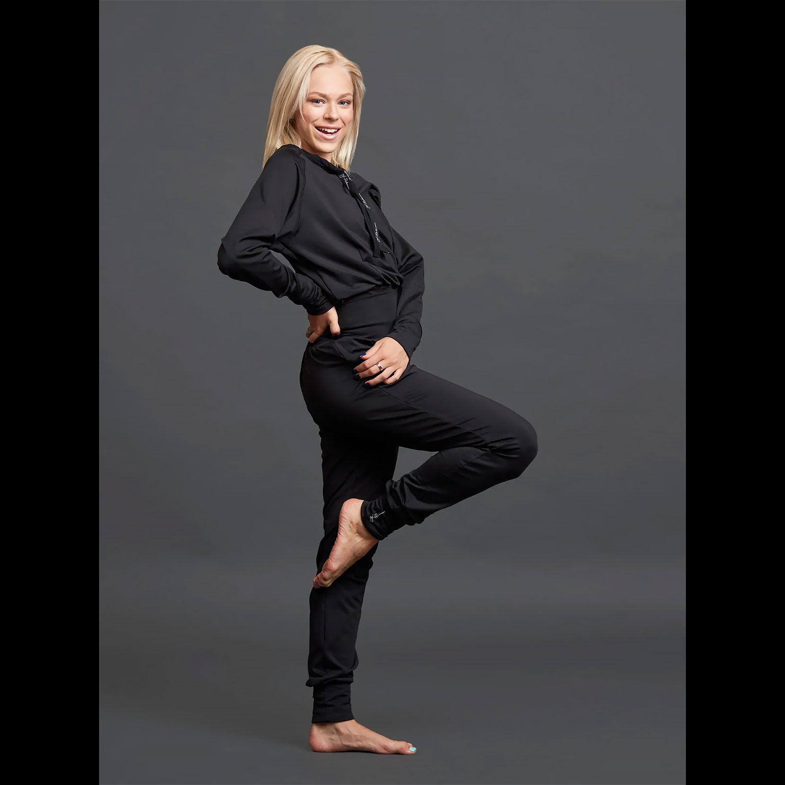Jiv Sport x ER Radionova Top in Black - Clothing > Figure Skating Tops