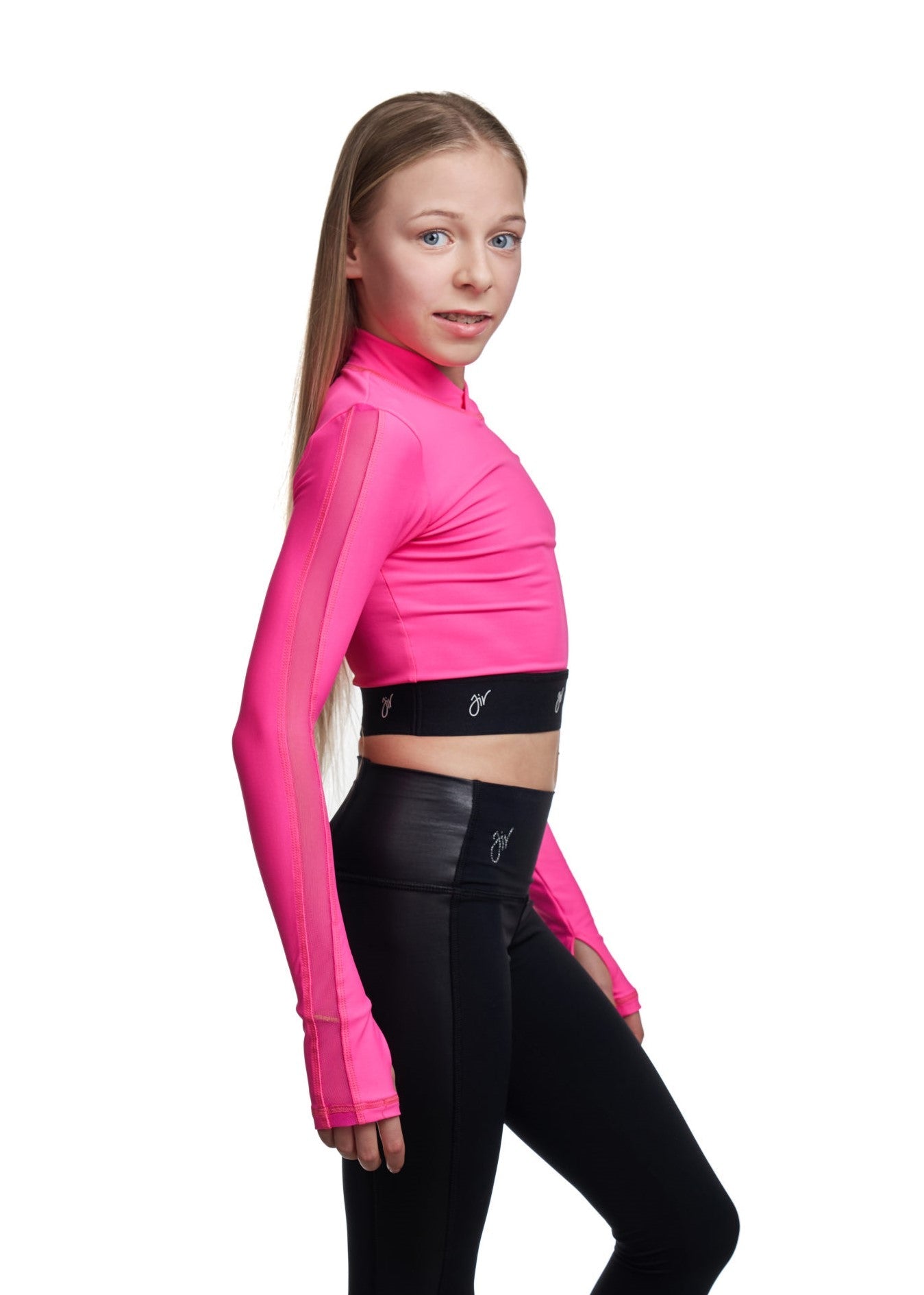 Jiv Tango Top in Pink - 110 - Clothing > Figure Skating Tops