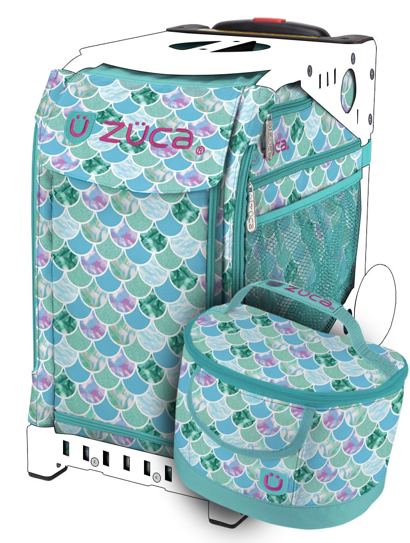 Zuca Rolling Skate Bag with Lunchbox - Kokomo Mermaid