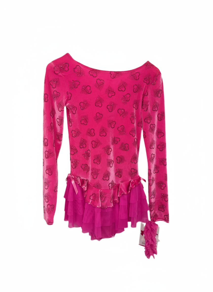 Mondor 2746 Velvet Figure Skating Dress - Adult Small - Clothing > Figure Skating Dresses
