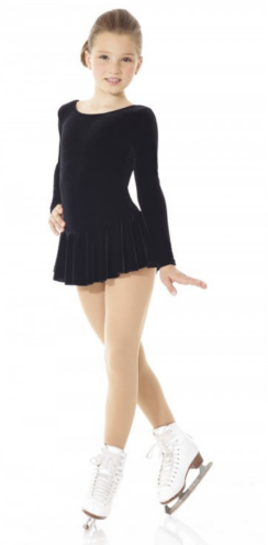 Mondor 2850 Examination Dress in Black Velvet - Childrens Sizes - 6-8 years - Clothing > Figure Skating Dresses