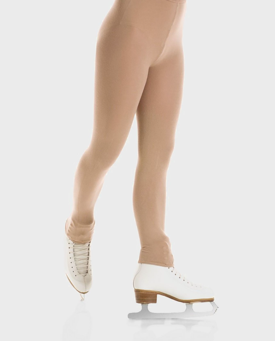Mondor 3393 Footless Naturals Tights - Age 10-12 / Suntan (82) - Accessories > Skating Tights
