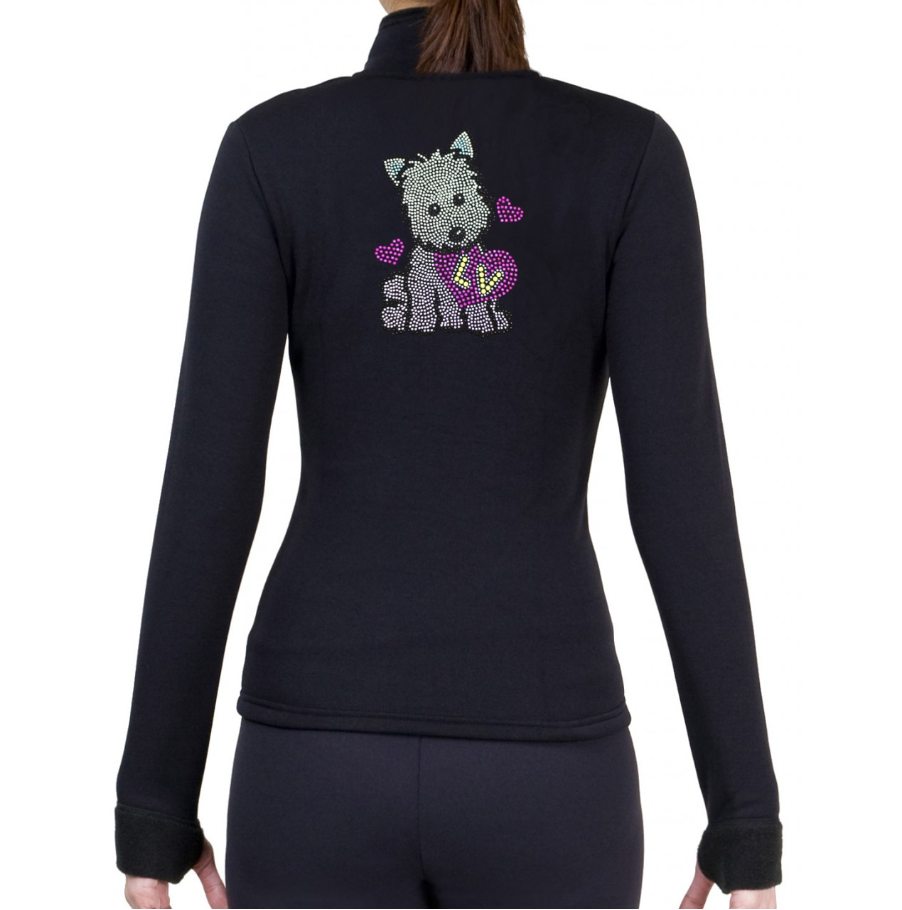 NY2 Sportswear Rhinestone Skating Jacket - Love Puppy - R286 / Child Medium - Clothing > Figure Skating Jackets