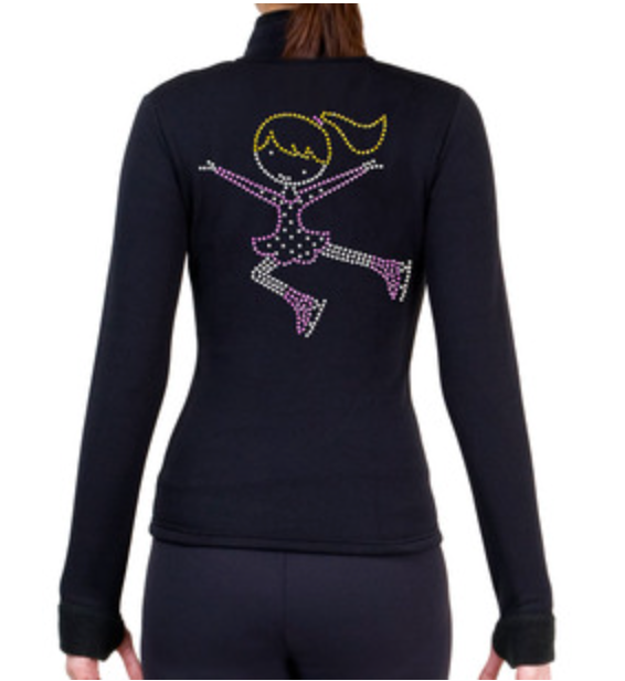 NY2 Sportswear Rhinestone Skating Jacket - Pink Skater - R403RP / Child Medium - Clothing > Figure Skating Jackets