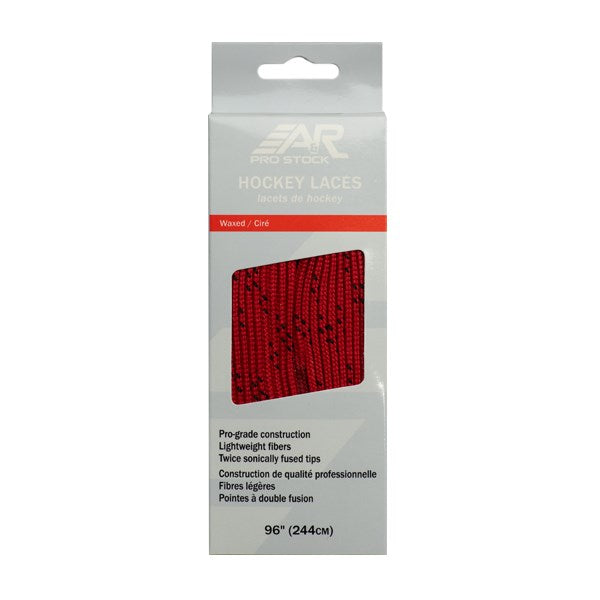 Pro-Stock Laces Red Wax - Skate Accessories