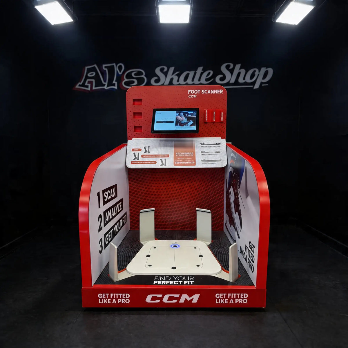 Exclusive CCM foot scanner