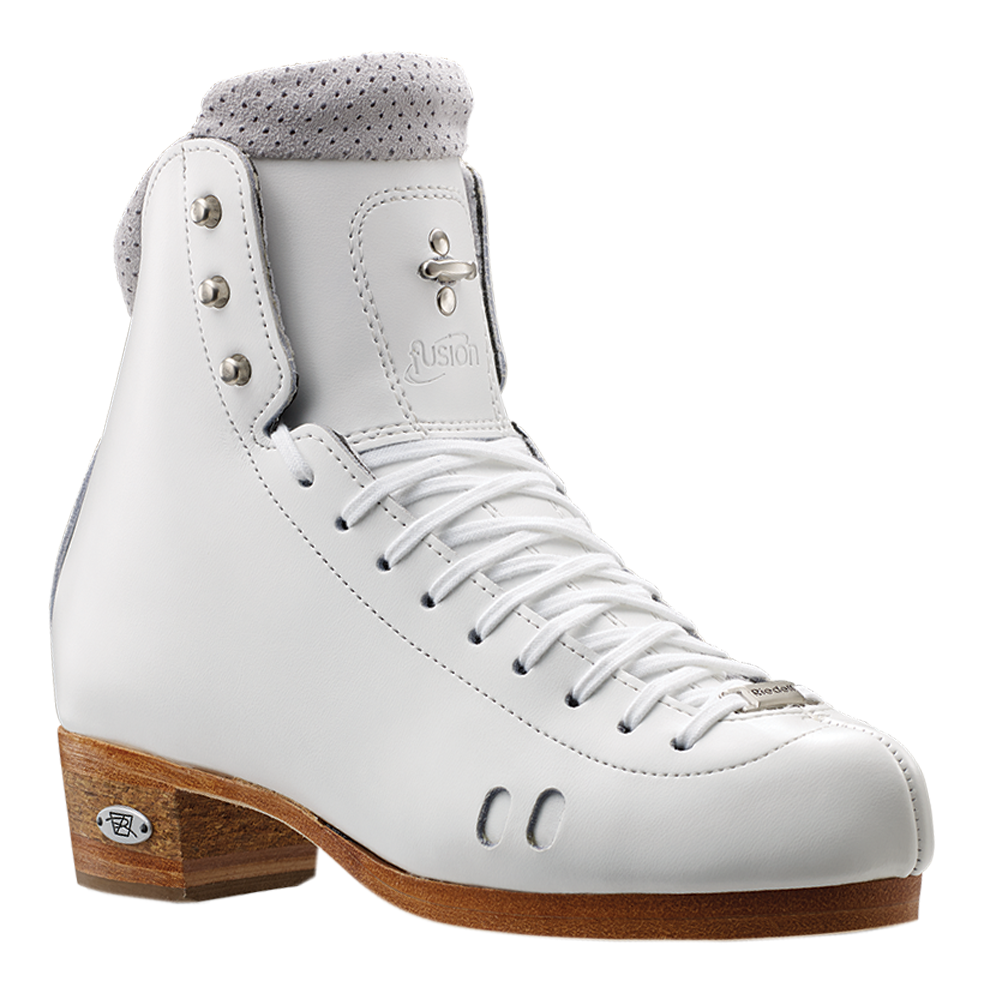 Riedell 2010 Fusion White Boot Only Sizes 4 -10 - Figure Skating
