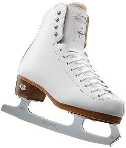 Riedell 435 Bronze White Boot Only. Ladies Size 4-10 - Riedell 4 / AAA* - Figure Skating
