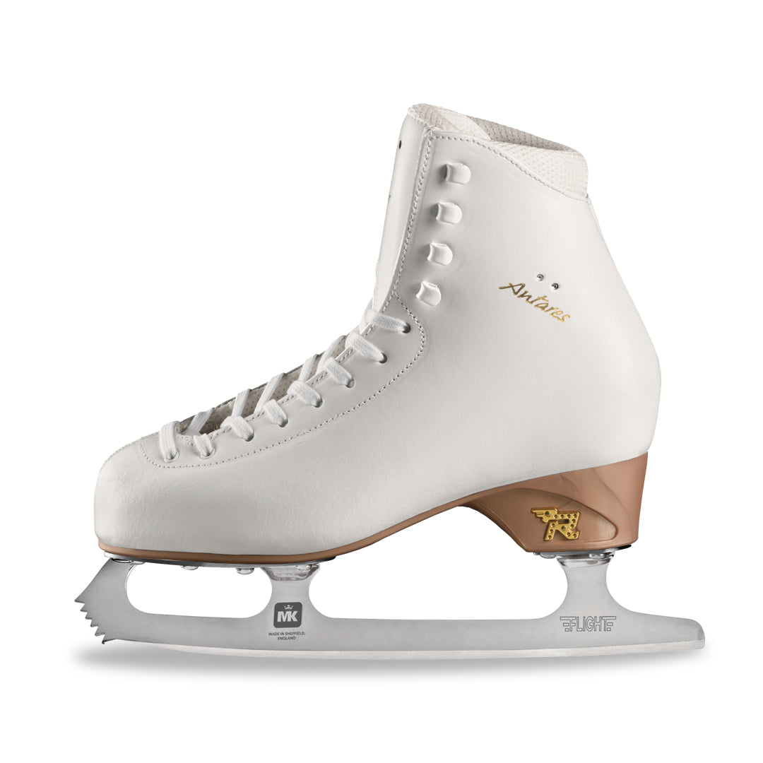 Risport Antares White Figure Skates Complete with Blades - Sizes 260 - 290 - Figure Skating