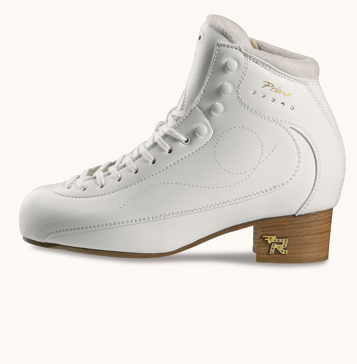 Risport Dance Prime Boot Only in White - Sizes 230 - 255 - Figure Skating