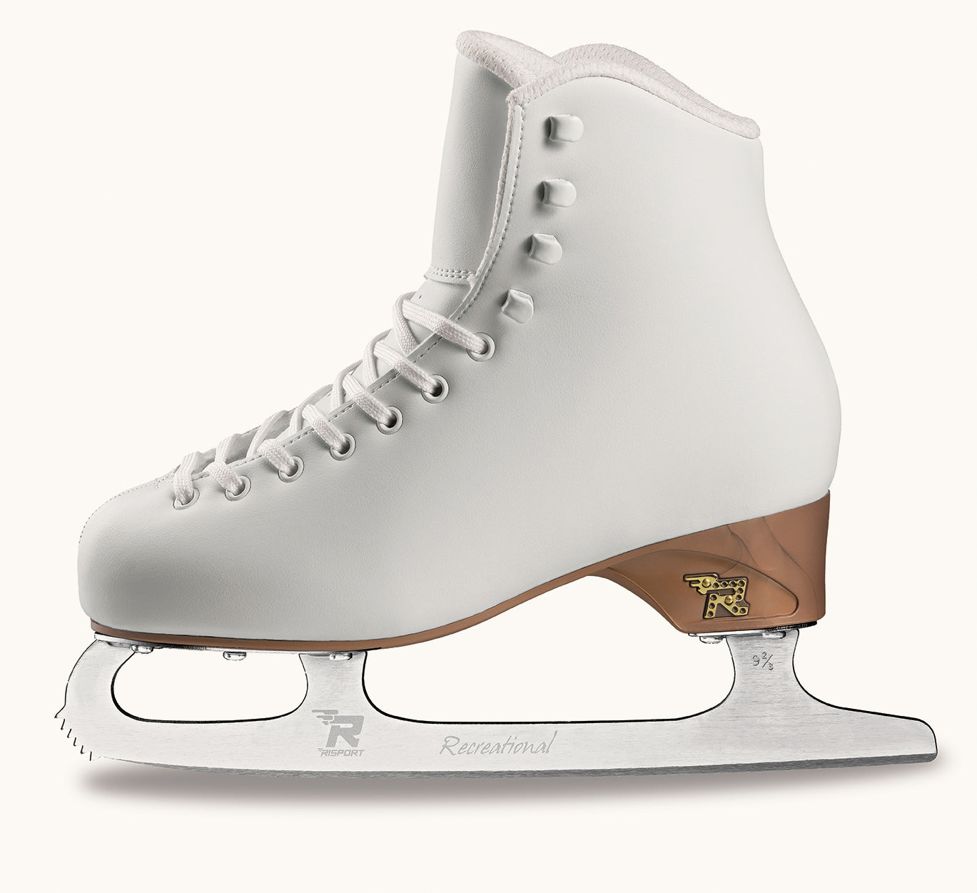 Risport Venus White Figure Skates Complete with Blade - Sizes 260 - 280 - Figure Skating